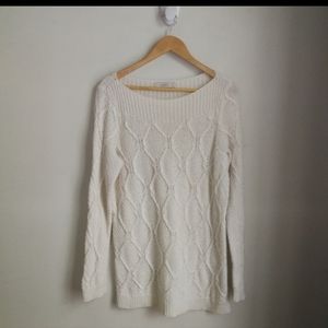 2 for 25$ Off-White Rabbit Hair Cable Knit